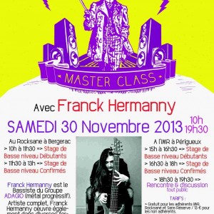 Lire la suite à propos de l’article Master Class Basse Franck Hermanny Novembre 2013