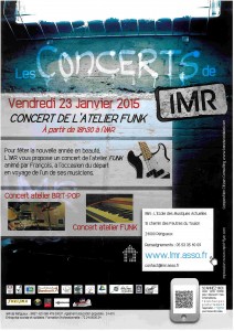 Lire la suite à propos de l’article Concert Atelier Funk 23 Janvier 2015