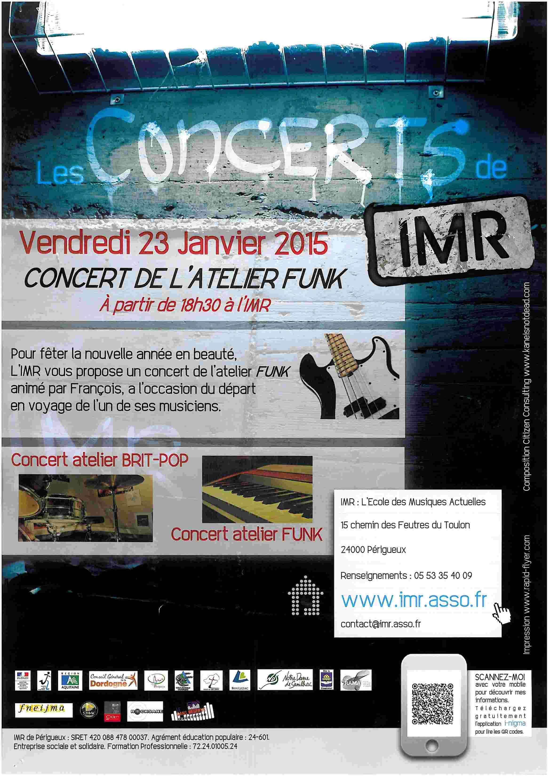 You are currently viewing Concert Atelier Funk 23 Janvier 2015