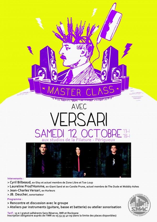 Lire la suite à propos de l’article MASTER CLASS et Concert avec VERSARI