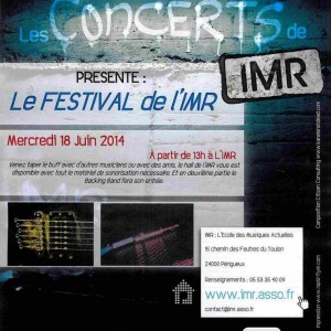 Lire la suite à propos de l’article Festival de l’IMR – Mercredi 18 Juin 2014