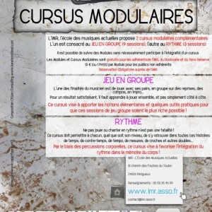 Lire la suite à propos de l’article Modules et Cursus Modulaires saison 2013 – 2014